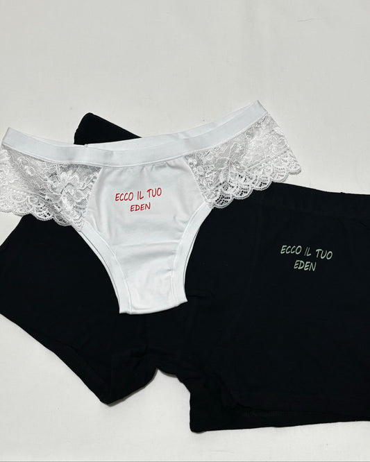 Boxer e slip 'Ecco il tuo Eden'