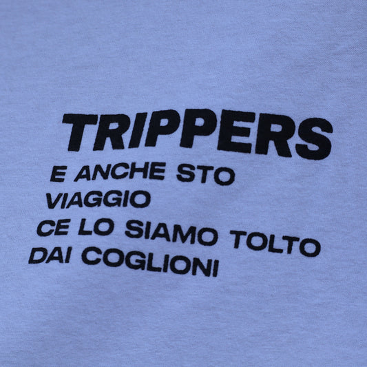 T-shirt 'E ANCHE STO VIAGGIO CE LO SIAMO TOLTO DAI COGLIONI'