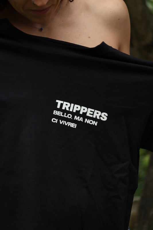 T-shirt 'BELLO, MA NON CI VIVREI'