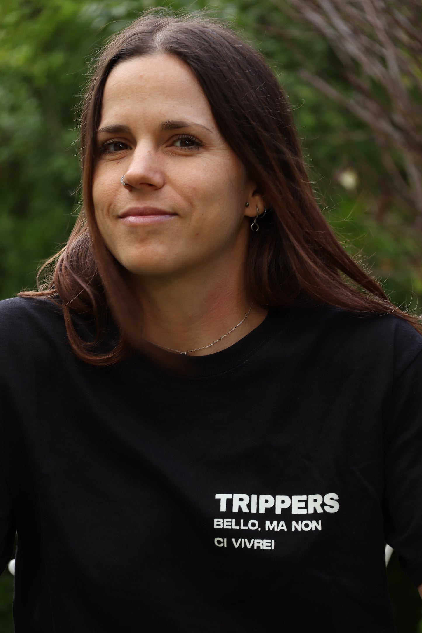 T-shirt 'BELLO, MA NON CI VIVREI'