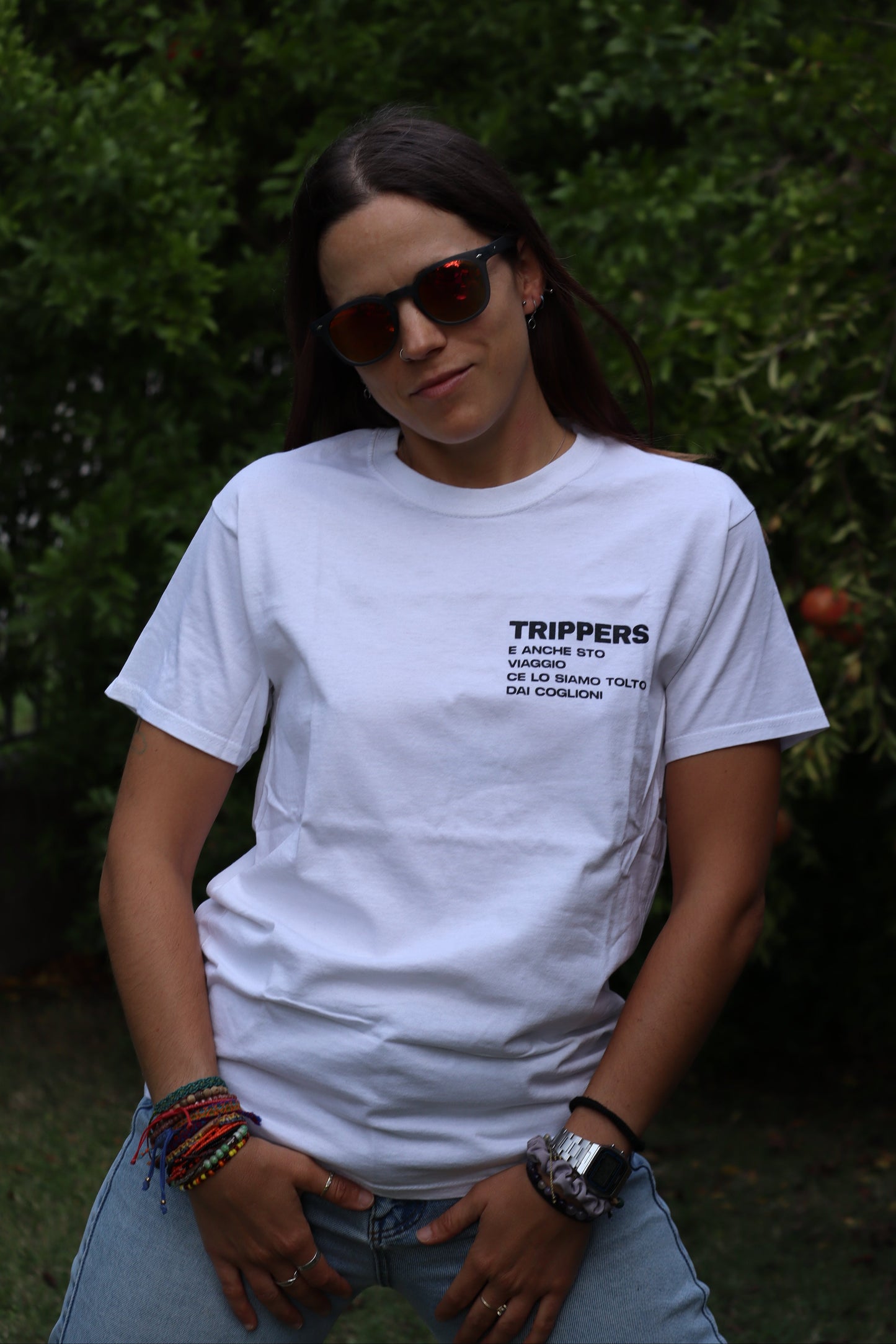 T-shirt 'E ANCHE STO VIAGGIO CE LO SIAMO TOLTO DAI COGLIONI'