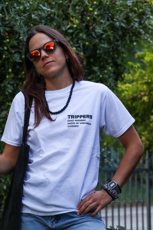 T-shirt 'CIAO MAMMA VADO IN VIAGGIO'