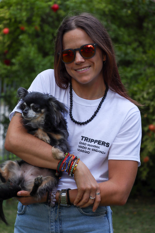 T-shirt 'CIAO MAMMA VADO IN VIAGGIO'